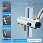 Multifunctional Kitchen Sink Waterfall Faucet – 4-Mode Splash-Proof Tap Extender