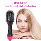 One Step Hot Air Brush | 3-in-1 Dryer, Straightener & Volumizer for Effortless Styling