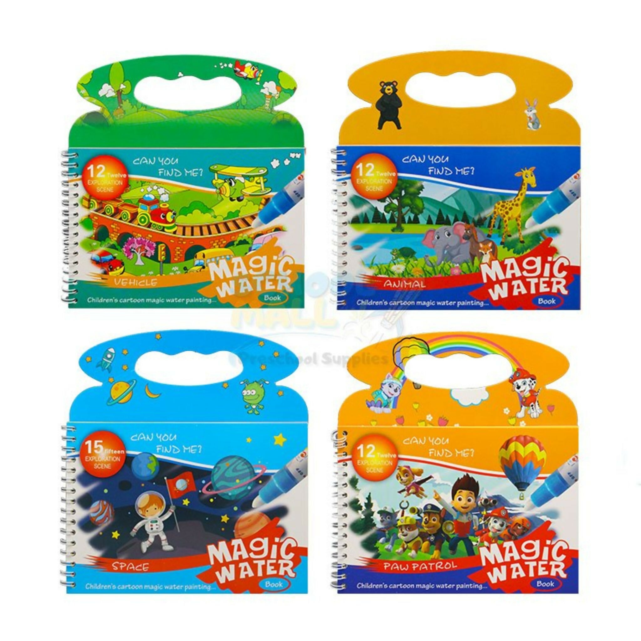 Magical Drawing Books With Pen, Water Reveal Activity