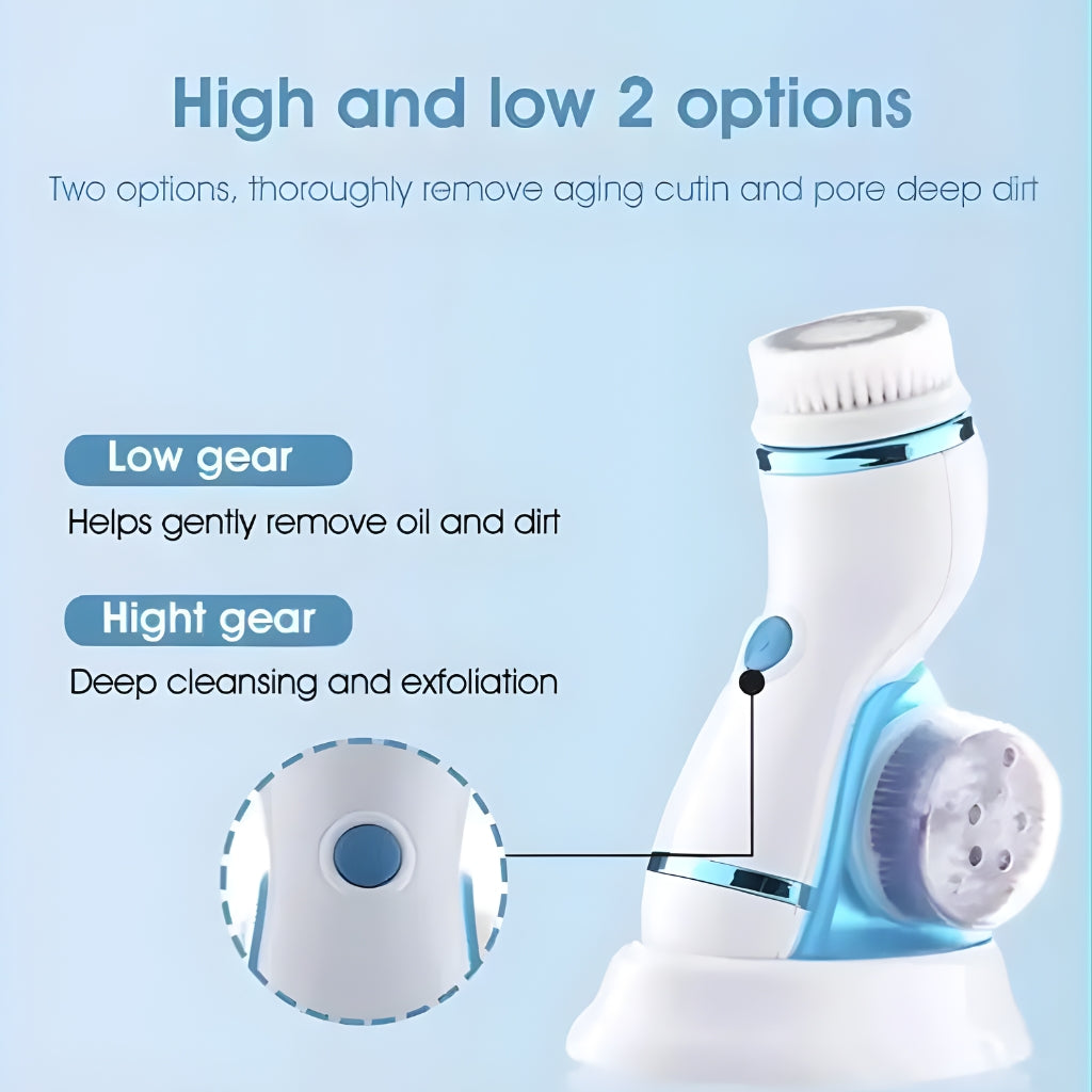 3D Sonic Electric Facial Cleansing Brush – Rechargeable