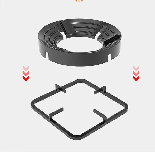 Gas Stove Burner Stand, Heavy-Duty Cast Iron Cooktop Support