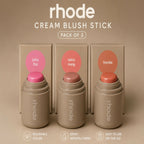 Rhode Cream Blush Stick Pack of 3 – Creamy & Blendable Face Blush