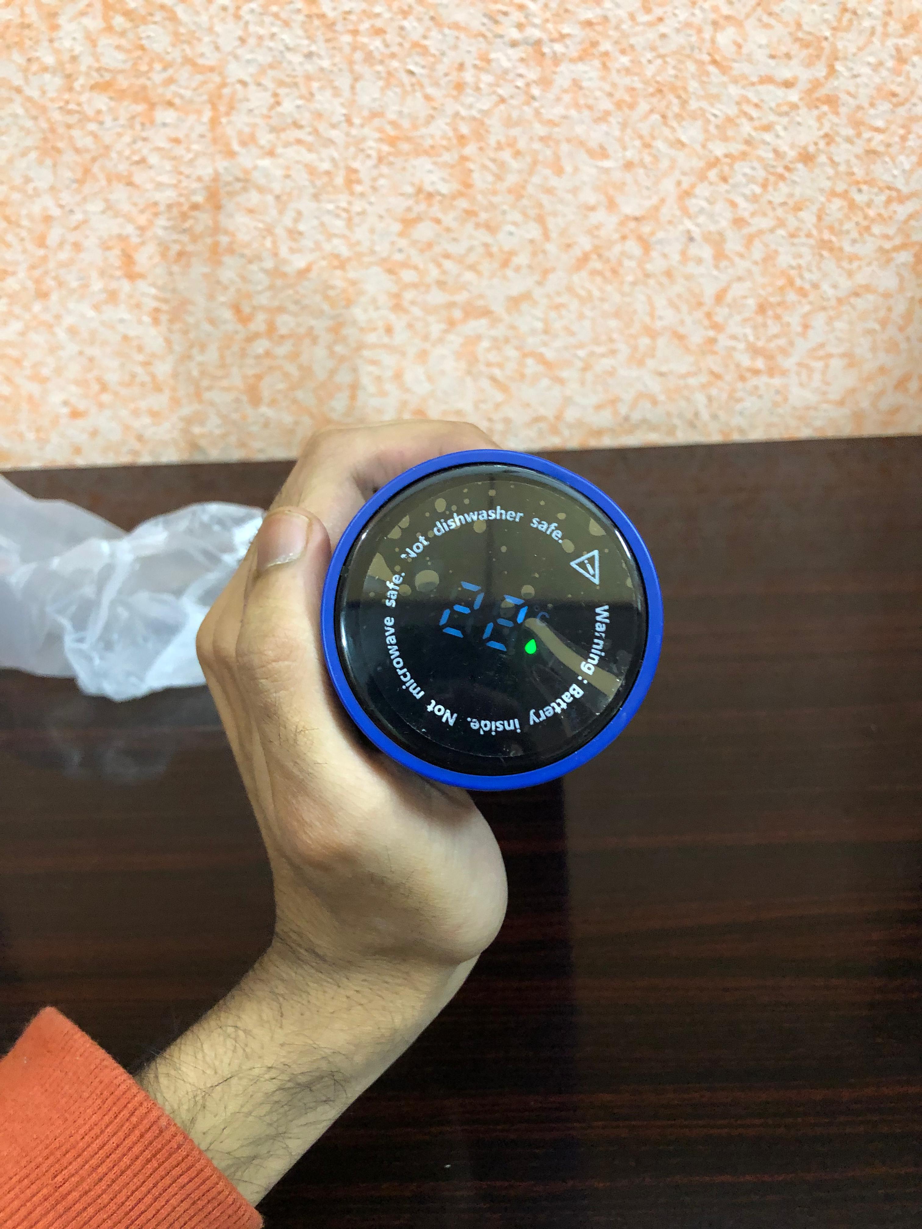 Smart Temperature Display Stainless Steel Water Bottle With LED Touch Lid
