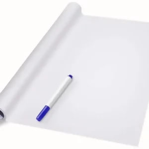 Artisan – Dry Erase Whiteboard Sticker Vinyl Sticker, Self-adhesive & reusable White Board Peel Stick for School,Office,Home,Kids Drawing with 2 erasable markers(good quality ) – Large