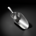 Durable Cast Aluminum Utility Scoop | Heavy-Duty Multi-Purpose Metal Scoop for Kitchen, Baking, Ice, Grains, Flour, Pet Food & Household Use