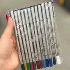12 Pcs Multicolor Eyeshadow & Eyeliner Pencils Set