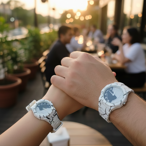 Tiger Aura Pair Watch Set – His & Hers Stylish Wristwatches