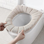Washable Soft Coral Velvet Toilet Seat Cover – Warm & Reusable