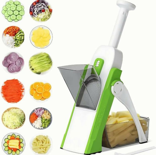 Safe And Multifunctional Mandoline Slicer-Adjustable Vegetable Cutter-Precision Slicing Machine For Potatoes-Onions-Carrots-Cucumbers-And Fruits