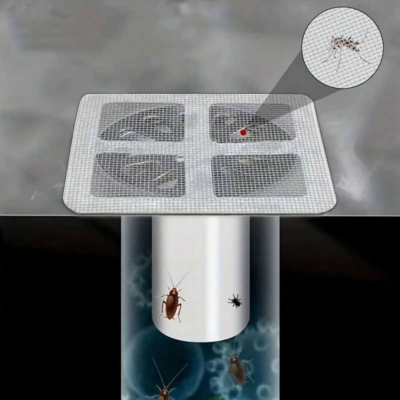 Pack Of 10) Multifunctional Net Sticker Drainer Net For Bathroom