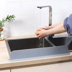 Reusable Silicone Sink Splash Guard 14 Inch – Waterproof Countertop Water Barrier with Suction
