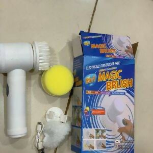 Handheld Car Cleaning & Waxing Machine with Multiple Brush Heads