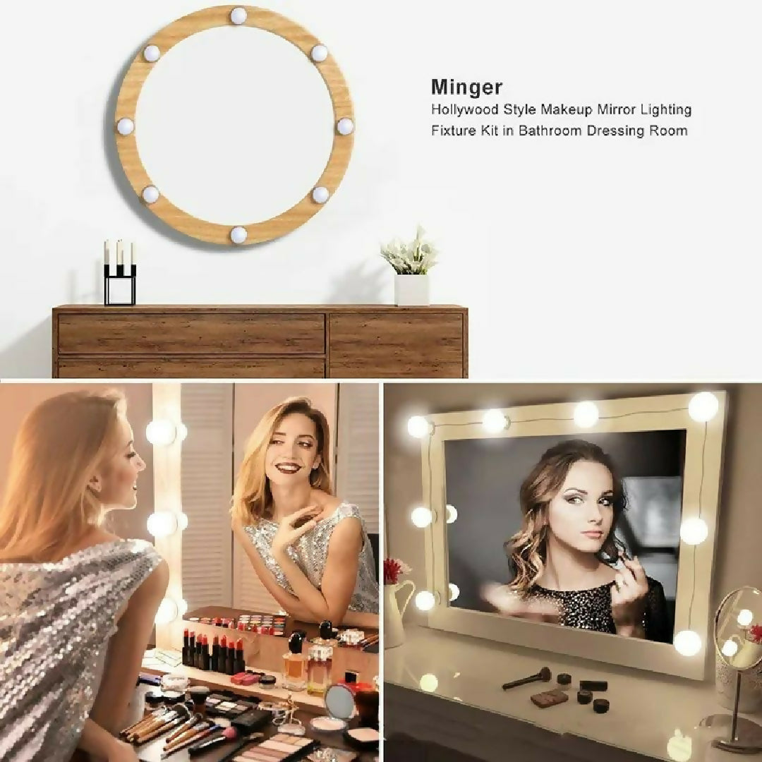 Vanity Mirror Light LED Bulbs For Makeup Mirror Stand 10 Bulbs