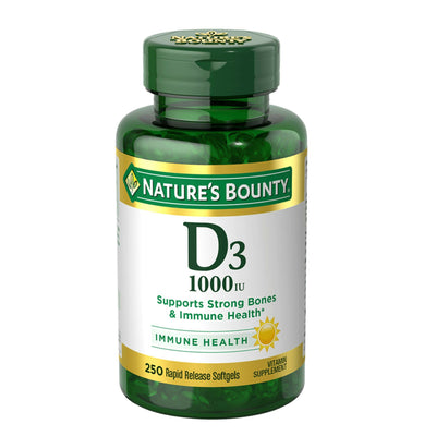Vitamin D3 1000IU, Supports Bone & Immune Health, for Overall Wellness