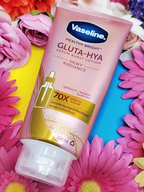 Original Vaseline Healthy Bright Gluta-Hya Dewy Radiance Lotion for glowing, hydrated, radiant skin. 200ML