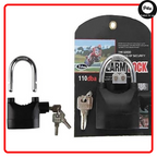 Heavy Duty Anti-Theft Alarm Padlock – Smart Stainless Steel Lock with 110dB Siren