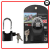 Heavy Duty Anti-Theft Alarm Lock with Built-in Security Siren | Smart Stainless Steel Padlock | Weatherproof Outdoor Lock for Bike, Motorcycle, Gate & Door | Universal Security Lock with Motion Detection, 110dB Loud Siren & 3 Keys