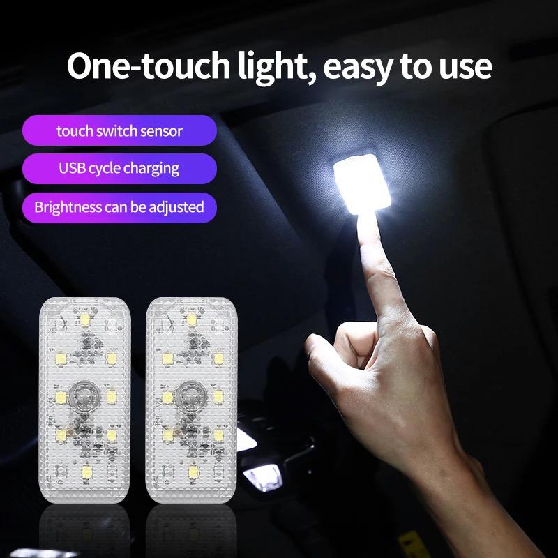 Car LED Touch Light Magnetic Interior Atmosphere Lamp Colors