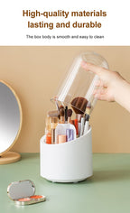 360 Degree Rotating Makeup Brush Storage Box Organizer