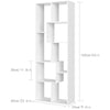 8-Cube White Bookcase