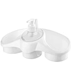Soap Dispenser & Sponge Holder, 3-in-1, Kitchen & Washroom Organizer