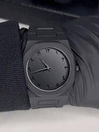 Phantom Black Octagonal Watch with Eastern Arabic Numerals