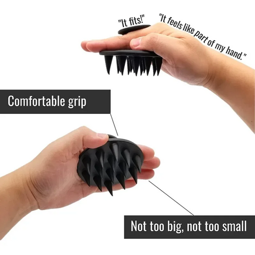 Head Cleansing And Scalp Massage Brush for Wet And Dry Use