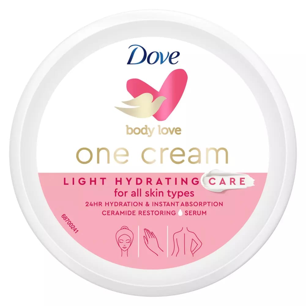 Dove Face Body Cream Providing Gentle Care Durable Quality Comfortable Use Everyday Skin Nourishment Support - 150g
