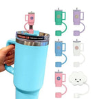 Cartoon Silicone Straw Plug Set For Stanley Cups Buy 1 Get 1 Free