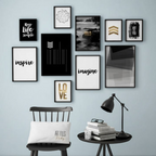 Inspirational Quotes Wooden Wall Decor Frames for Home and Office