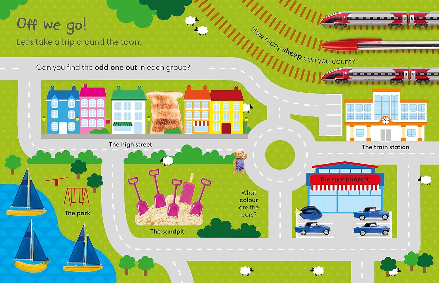 Spot the Difference Out and About: Can you find the odd one out? Board book