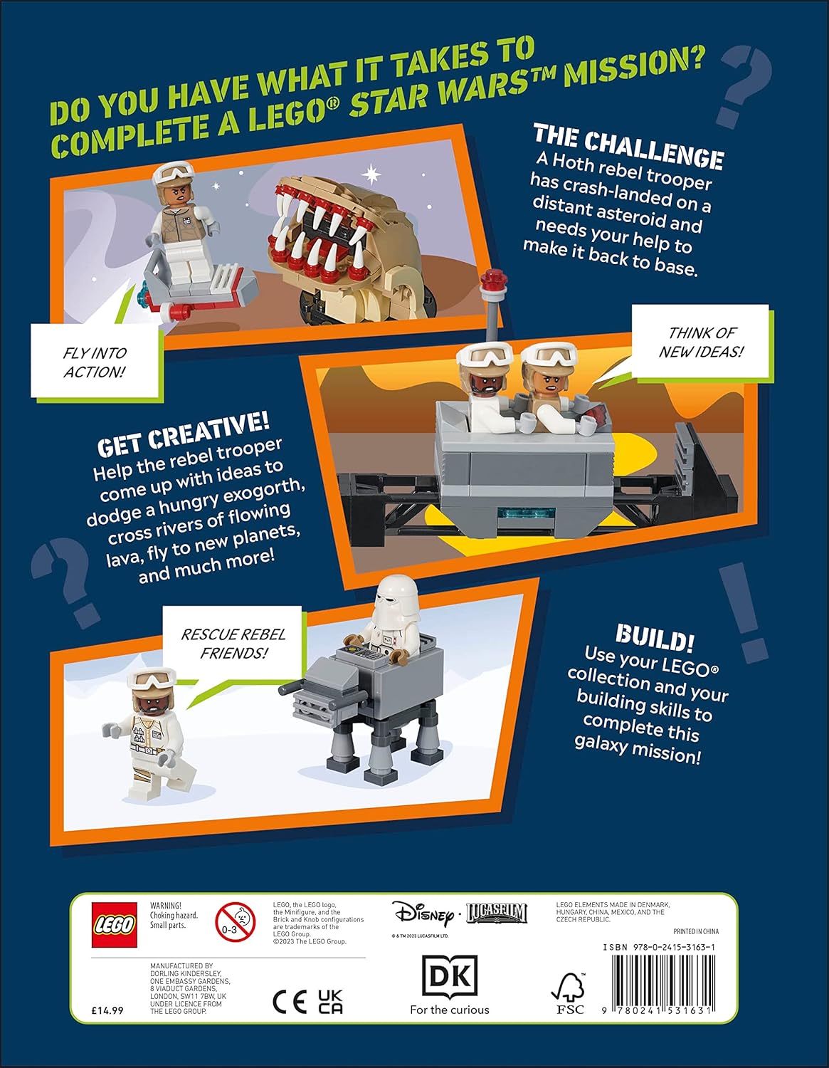 LEGO Star Wars Galaxy Mission: With More Than 20 Building Ideas, a LEGO Rebel Trooper Minifigure, and Minifigure Accessories! (DK Bilingual Visual Dictionary)