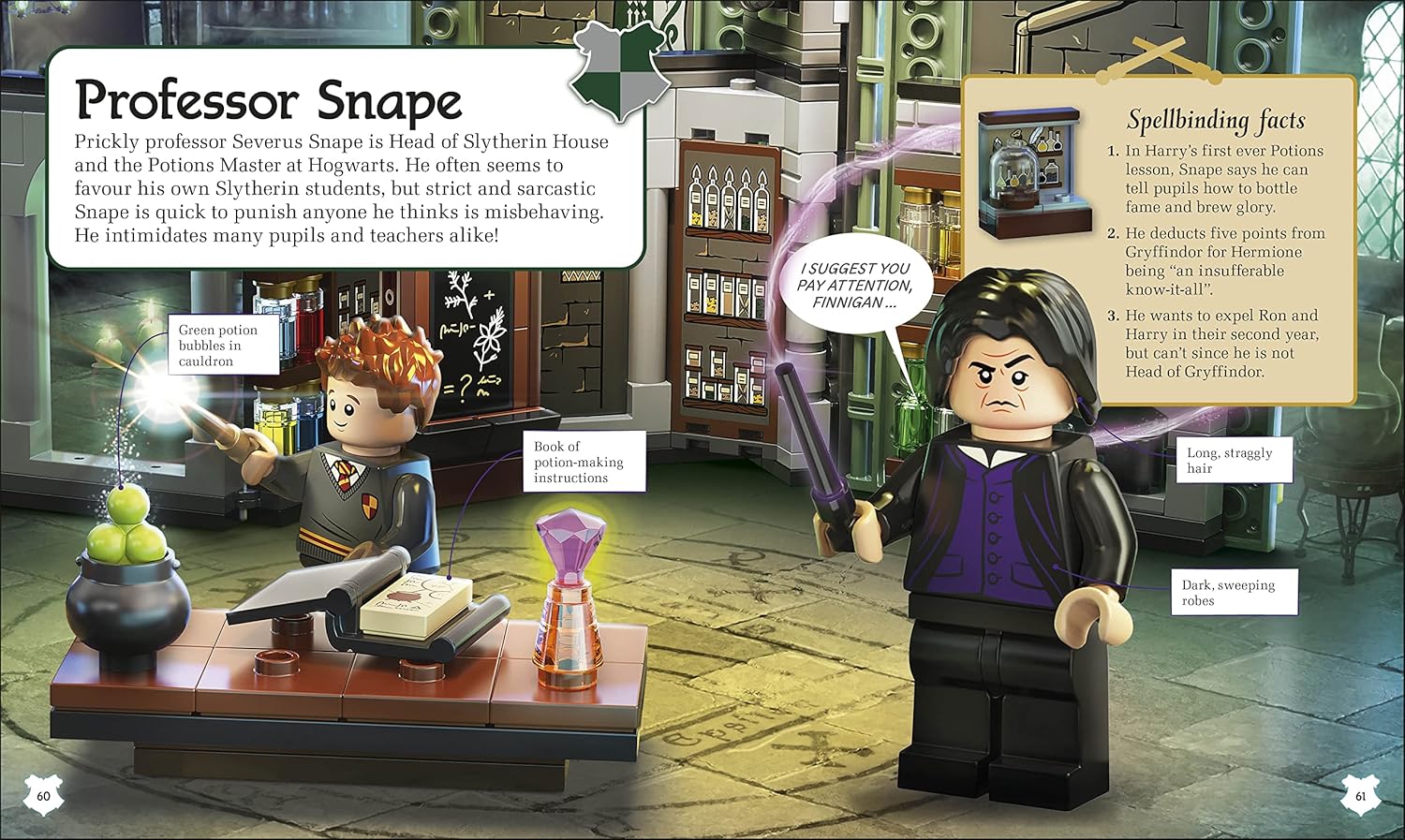 LEGO Harry Potter A Spellbinding Guide to Hogwarts Houses: With