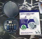 Multifunctional Data Cable Set 60W Fast Charging Cable for Android & Iphone (Random color)