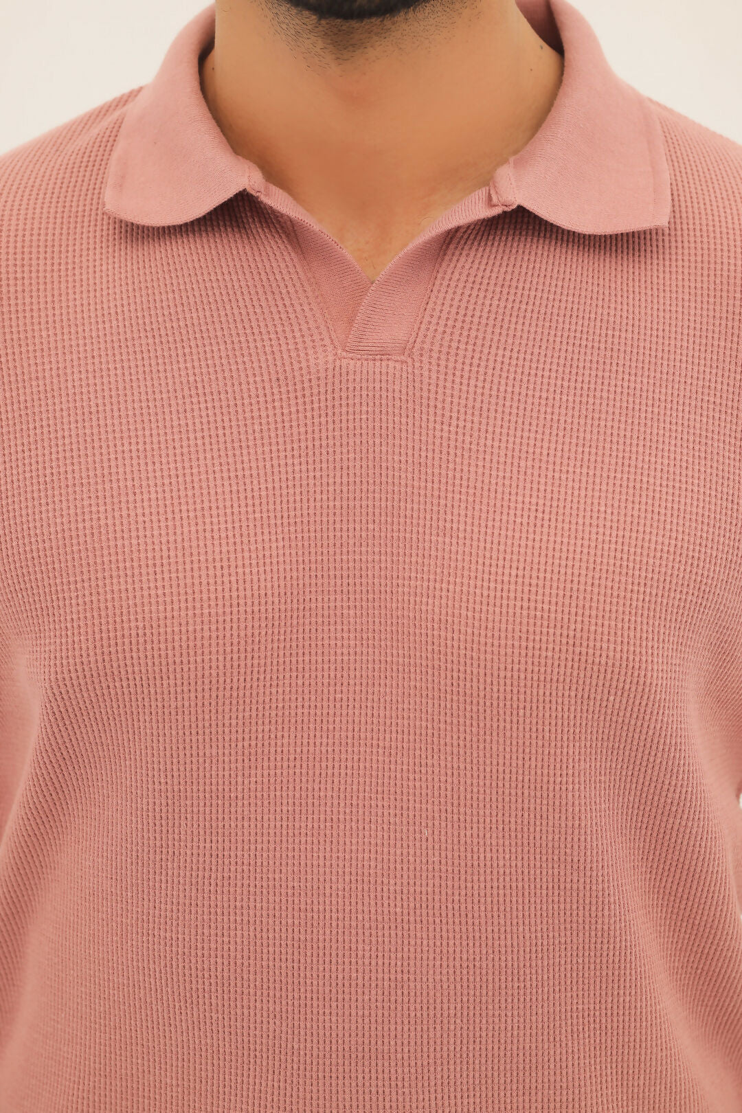 V-Neck Polo Pink1.3