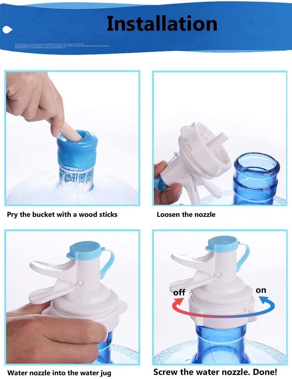 Durable 19L Water Bottle Nozzle Tap For Easy And Hygienic Dispensing