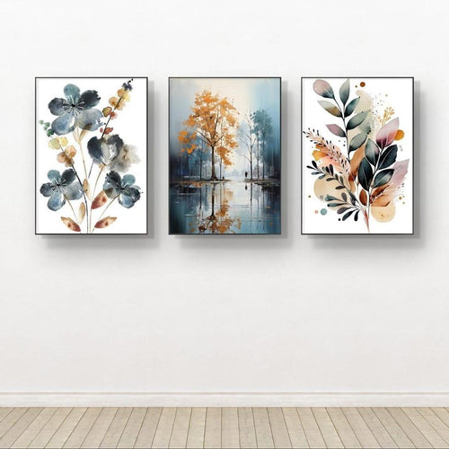 Nature’s Trio, Wooden Framed Wall Art