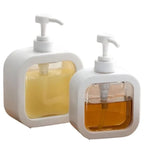 Portable Refillable Soap Dispenser Bottle | 300ml 500ml Clear Pump Bottle for Kitchen Bathroom Shower Lotion Shampoo
