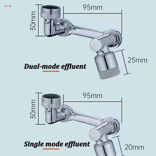 1080°Rotatable Faucet Aerator Bathroom Washbasin Tap Splash Filter Kitchen Faucet Extend Faucet Water Saving Bubbler Nozzle 1080°Rotatable Faucet Aerator Bathroom Washbasin Tap Splash Filter Kitchen Faucet Extend Faucet Water Saving Bubbler Nozzle - Imag