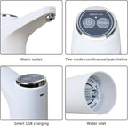 Mclassic MD-03 Touch Intelligent Electric Water Pump – Rechargeable Automatic Dispenser For Bottled Water With One-Touch Operation (Random Color)