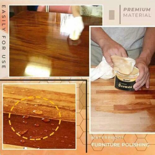 Polish, Beeswax Wood Furniture, Cleaner and Shine Restorer