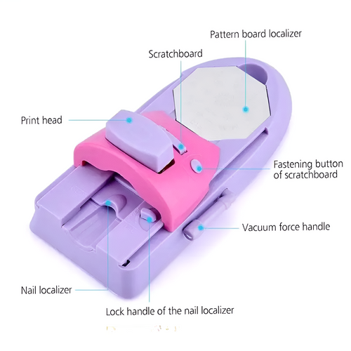 Nail Art Stamping Machine with Pattern Plates Nail Design Tool