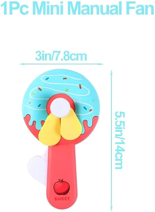 Donut Kid Mini Handheld Fan Cute Portable Summer Fan