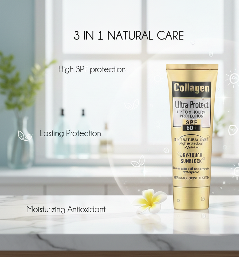 Collagen SPF 60+ PA+++ Waterproof Sunblock Cream