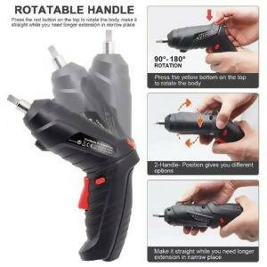Make repairs faster and easier with the Premium Quality 47-in-1 Rechargeable Electric Screwdriver Set. Designed for professionals and DIY enthusiasts, this cordless screwdriver features a rechargeable battery and a complete set of 47 accessories to handle