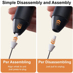 USB Rechargeable Handheld Milk Frother with Stainless Steel Whisk