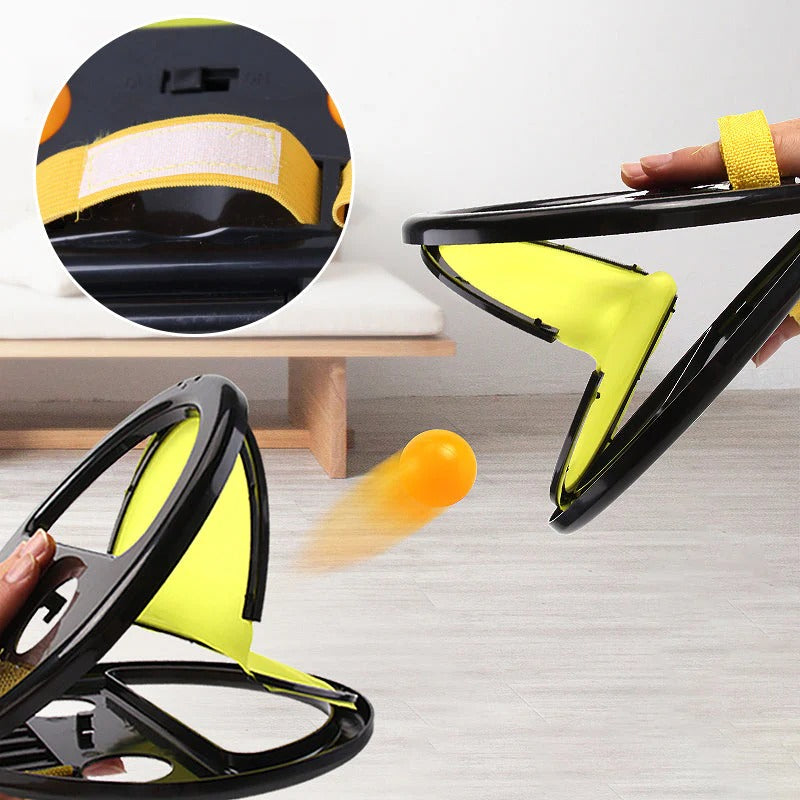 Double Player Ball Catch Toy, Interactive Parent-Child Toss & Catch Game Set