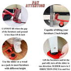 Heavy Duty Furniture Mover Tool Set, Lever Lifter & 360° Roller Sliders