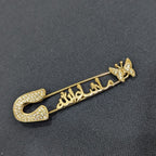 Golden Islamic Safety Pin Stylish And Durable Design