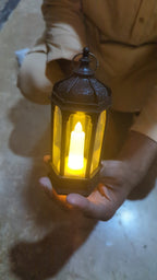 Antique Black Candle Lamp, Atmosphere Decoration Creative, Portable Night Light